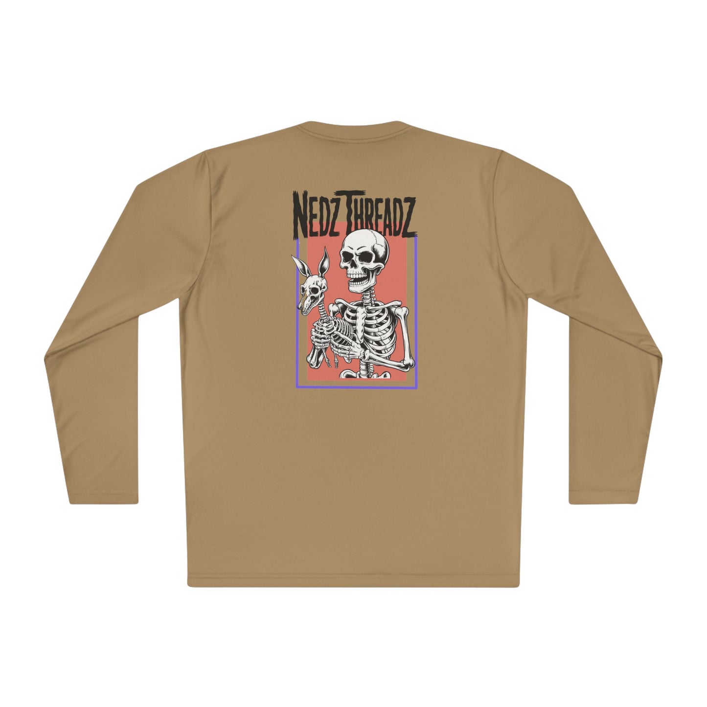 Nedz Threadz Skeletonz long sleeve Shirt, Casual Fall Apparel, Fun Gift for Friends, Comfortable Layering Top