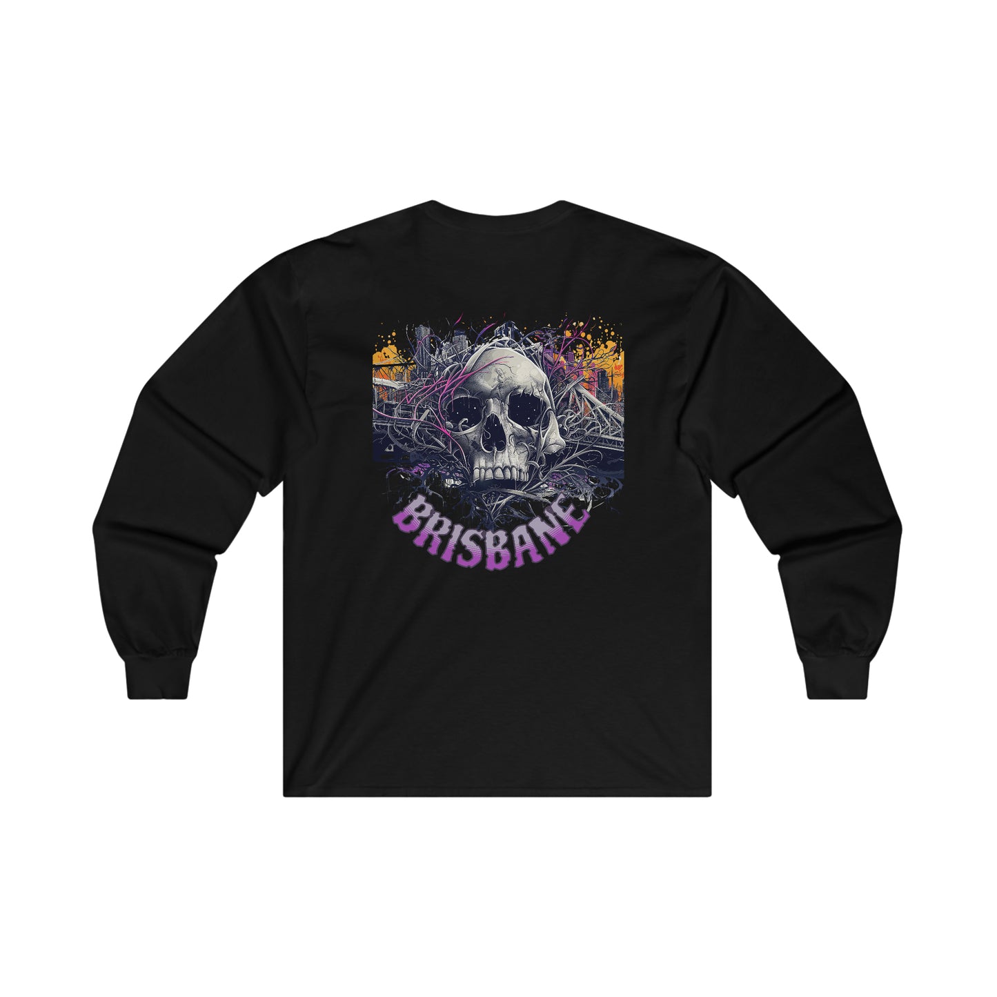 Brisbane Ultra Cotton Long Sleeve Skull Tee