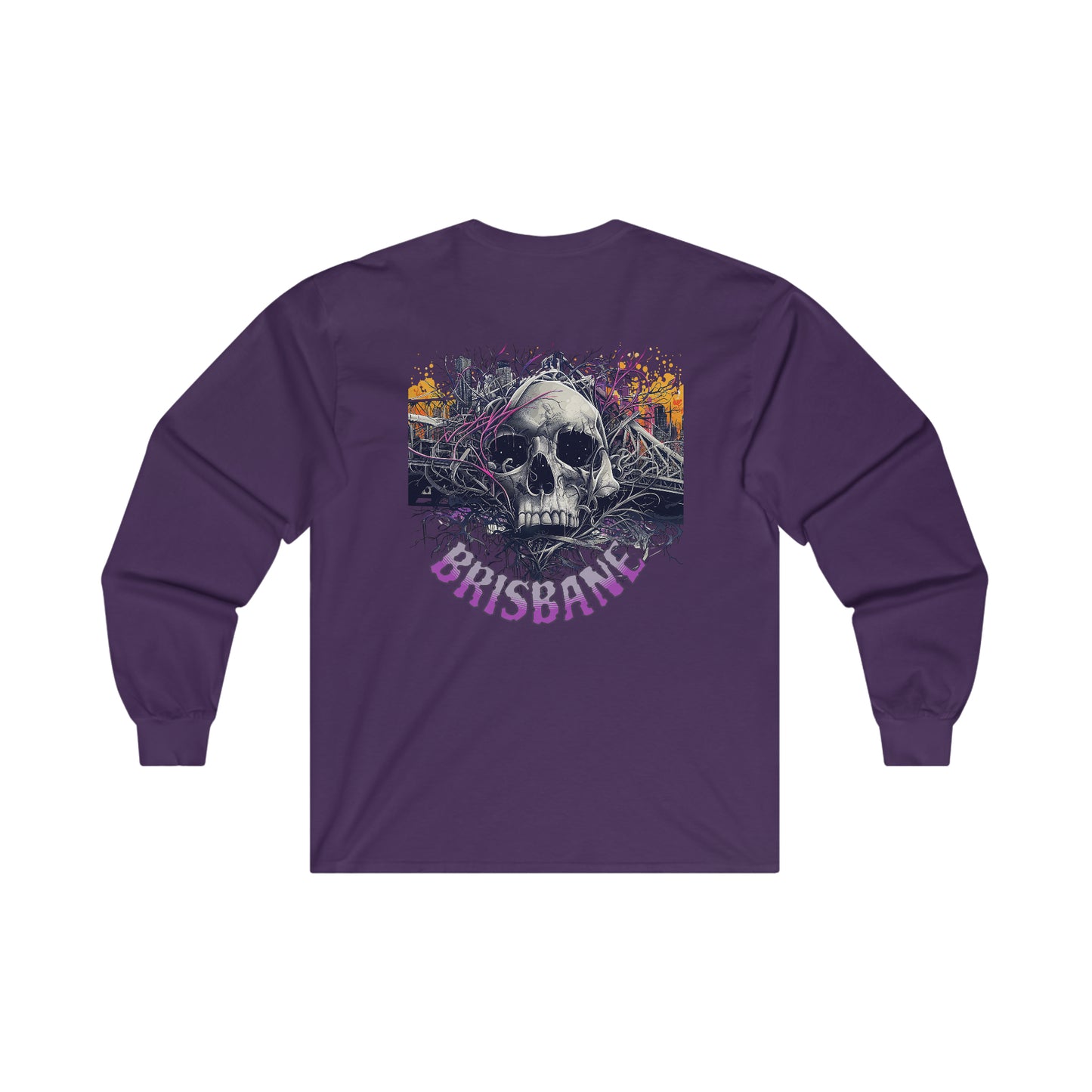 Brisbane Ultra Cotton Long Sleeve Skull Tee
