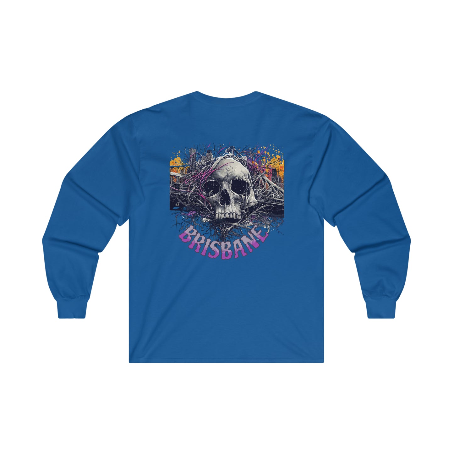 Brisbane Ultra Cotton Long Sleeve Skull Tee