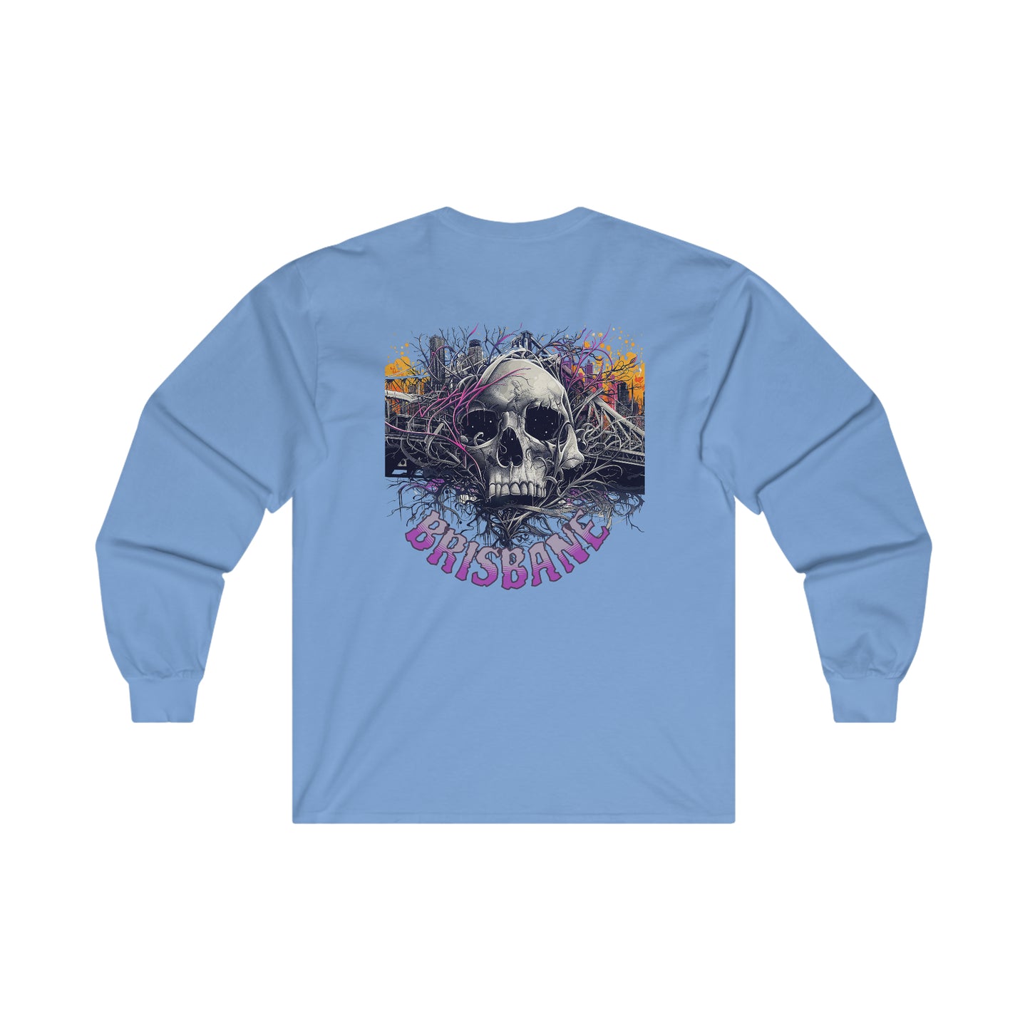 Brisbane Ultra Cotton Long Sleeve Skull Tee