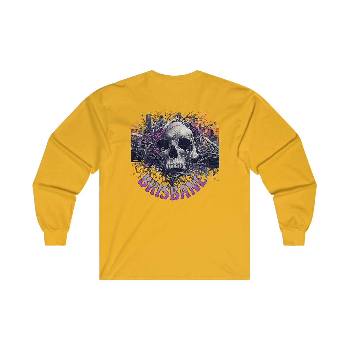 Brisbane Ultra Cotton Long Sleeve Skull Tee