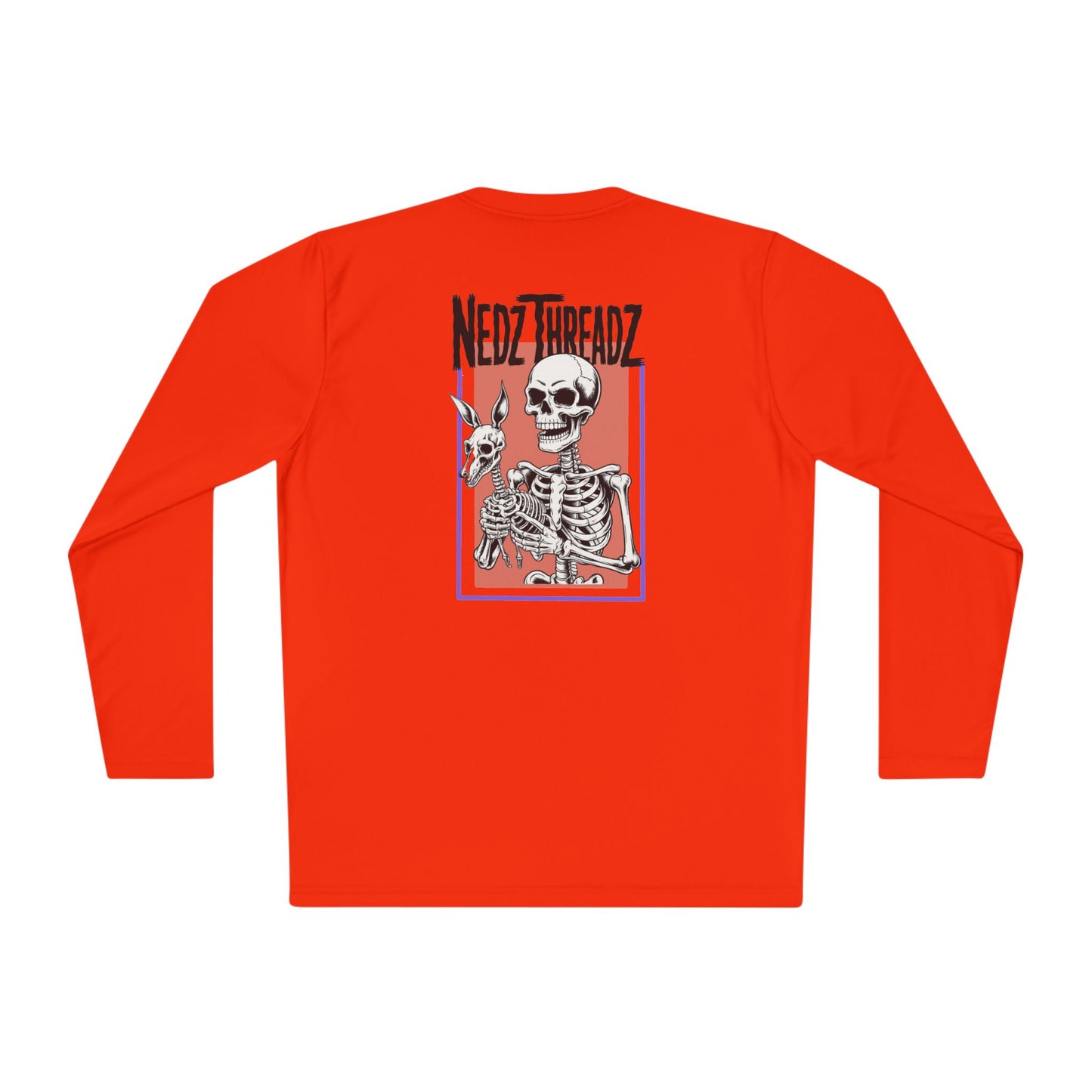 Nedz Threadz Skeletonz long sleeve Shirt, Casual Fall Apparel, Fun Gift for Friends, Comfortable Layering Top