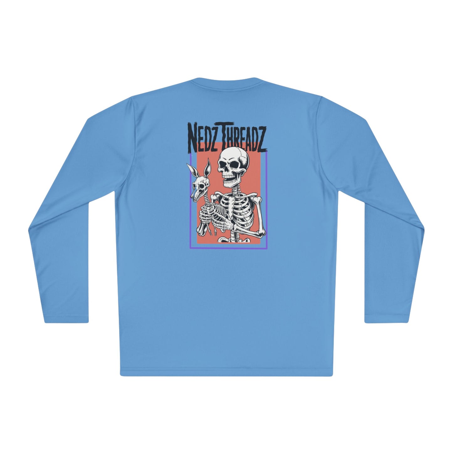 Nedz Threadz Skeletonz long sleeve Shirt, Casual Fall Apparel, Fun Gift for Friends, Comfortable Layering Top