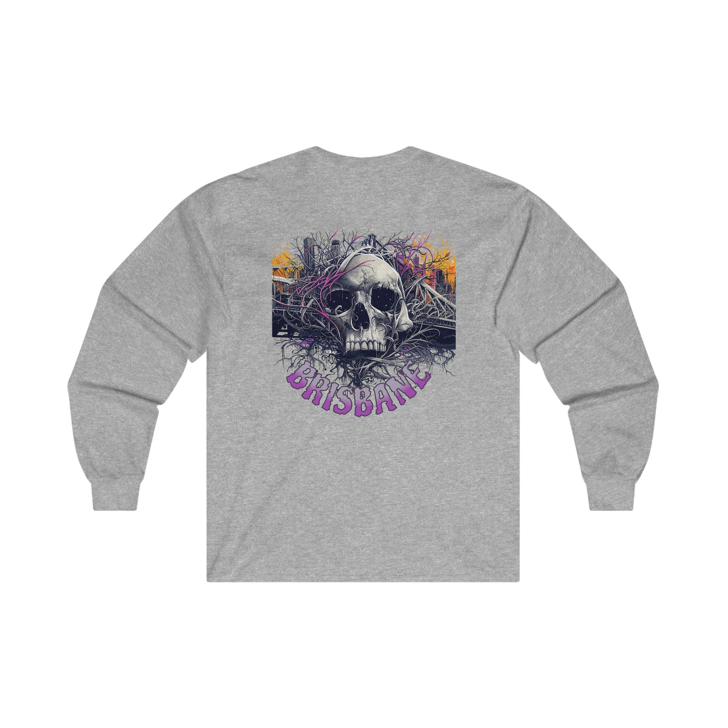 Brisbane Ultra Cotton Long Sleeve Skull Tee