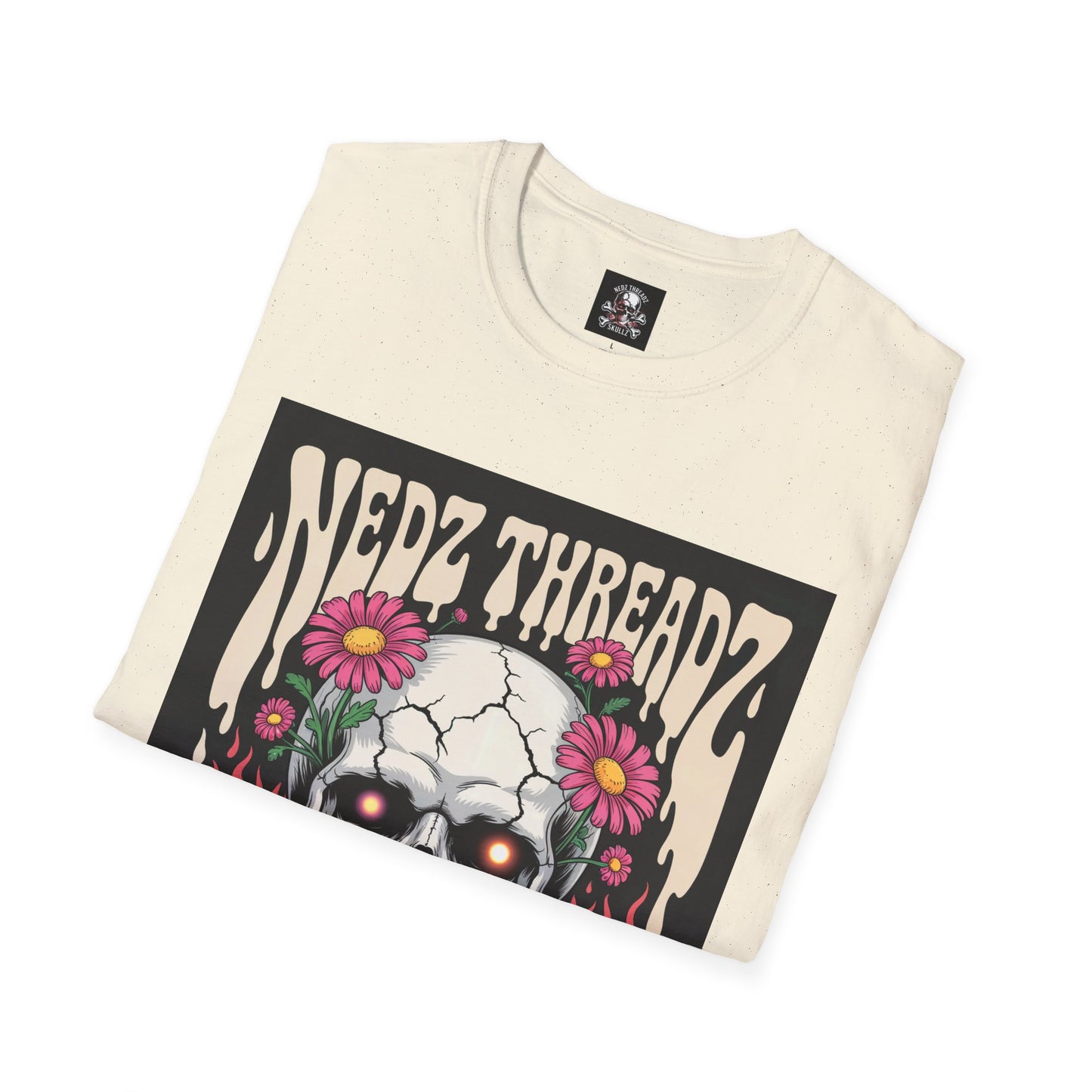 Edgy Skull Graphic Tee, Unisex Softstyle T-Shirt, Australia Design, Music Festival Wear, Halloween Party Shirt, Alternative Fashion