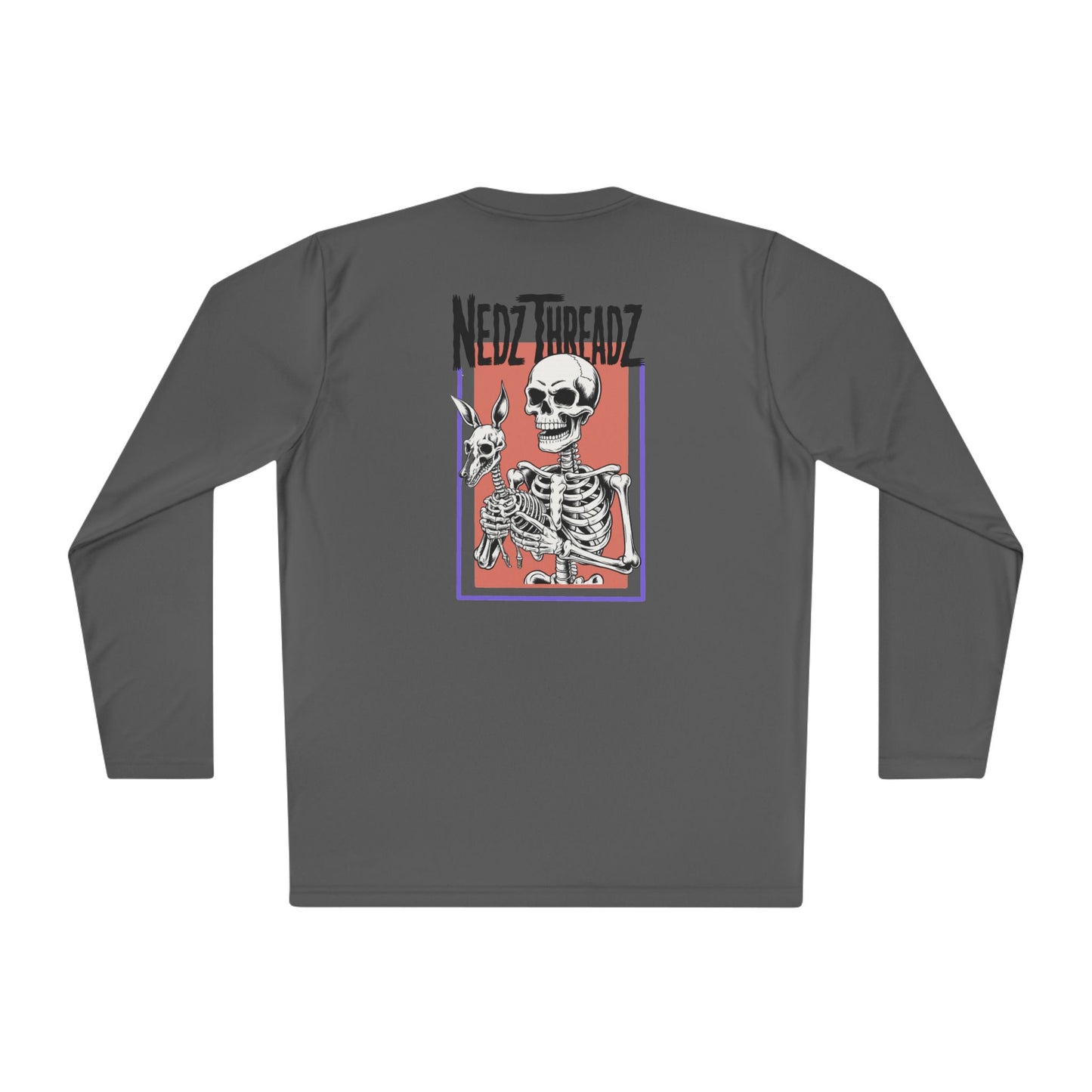 Nedz Threadz Skeletonz long sleeve Shirt, Casual Fall Apparel, Fun Gift for Friends, Comfortable Layering Top