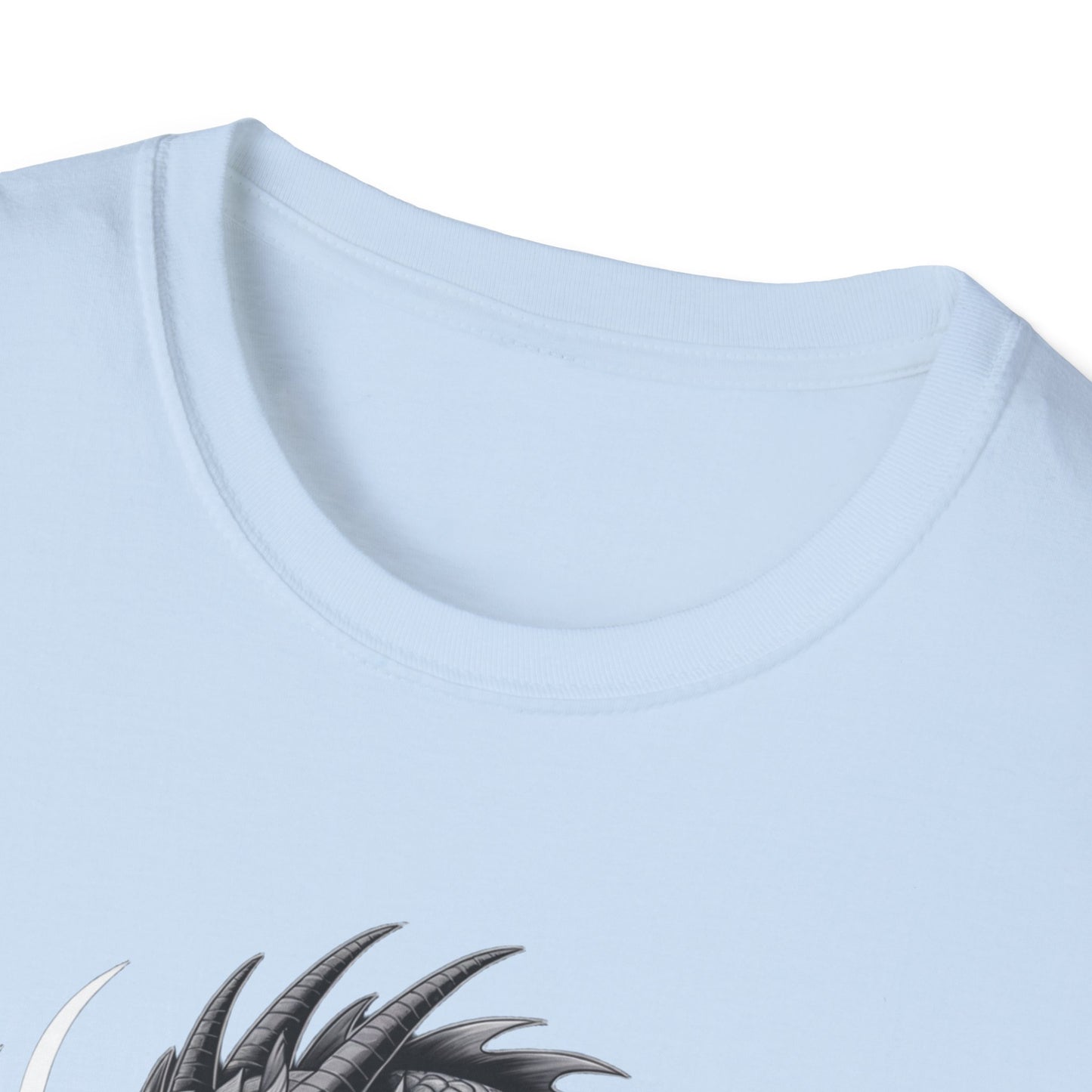 Dragon Graphic Tee, Unisex Softstyle T-Shirt, Edgy Fashion for Gamers, Gift for Dragon Lovers, Casual Streetwear