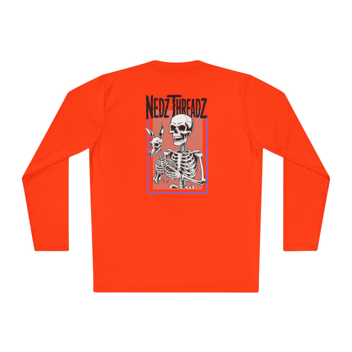 Nedz Threadz Skeletonz long sleeve Shirt, Casual Fall Apparel, Fun Gift for Friends, Comfortable Layering Top