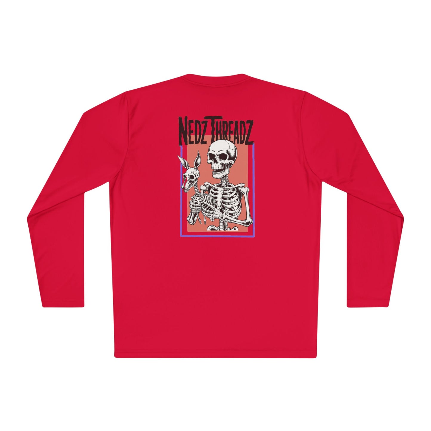 Nedz Threadz Skeletonz long sleeve Shirt, Casual Fall Apparel, Fun Gift for Friends, Comfortable Layering Top