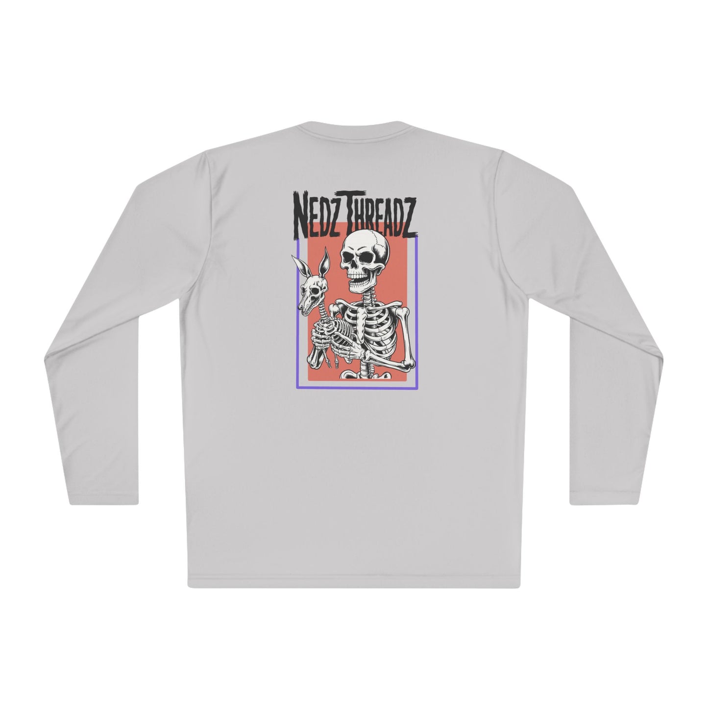 Nedz Threadz Skeletonz long sleeve Shirt, Casual Fall Apparel, Fun Gift for Friends, Comfortable Layering Top
