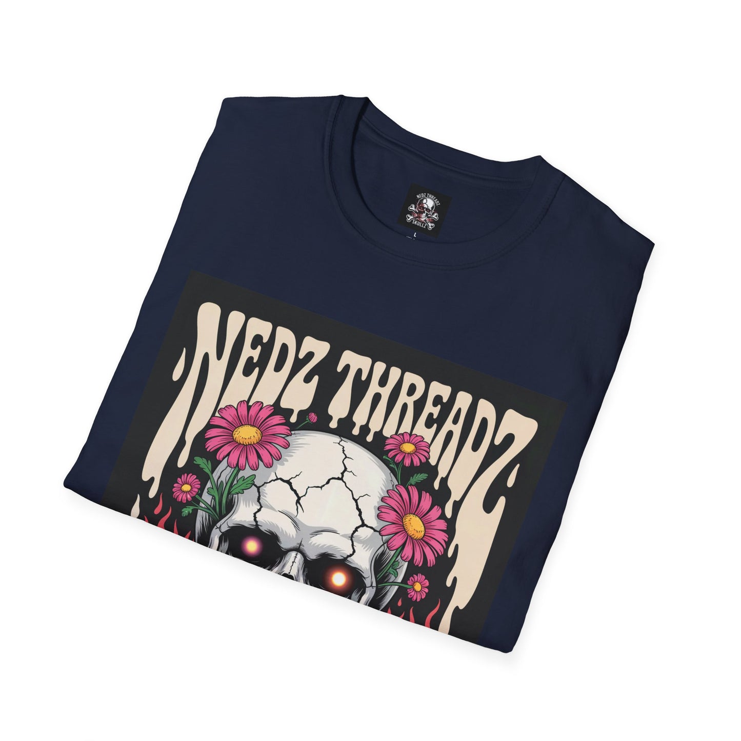 Edgy Skull Graphic Tee, Unisex Softstyle T-Shirt, Australia Design, Music Festival Wear, Halloween Party Shirt, Alternative Fashion