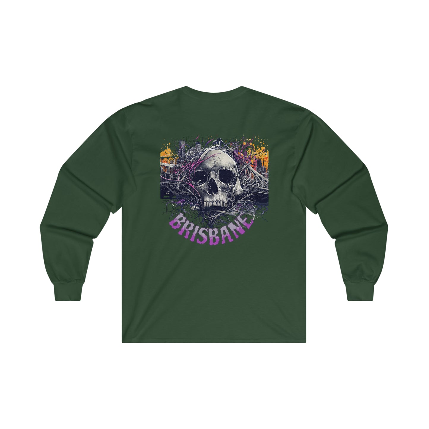 Brisbane Ultra Cotton Long Sleeve Skull Tee