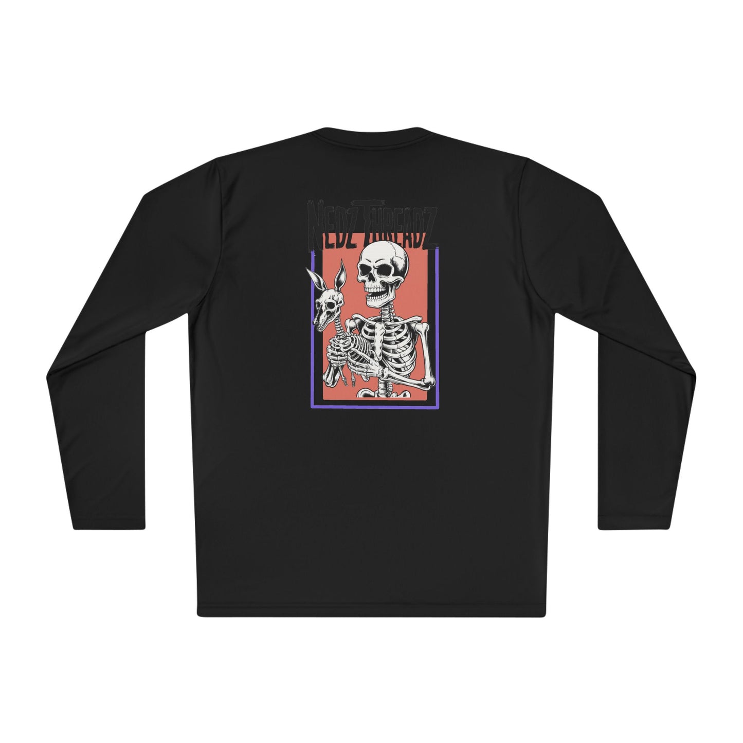 Nedz Threadz Skeletonz long sleeve Shirt, Casual Fall Apparel, Fun Gift for Friends, Comfortable Layering Top